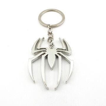 Örümcek Spiderman Çizgiroman Gümüş Renk Metal Anahtarlık KC394