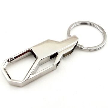 Parlak Gümüş Renk Metal Kanca Hook Outdoor Metal Anahtarlık KY038