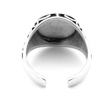 Vegvisir Viking Pusula İskandinav Mitoloji Yön Pirinç Erkek Yüzük RG072