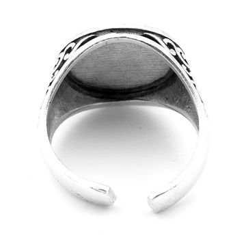 Hz. Süleyman Mührü Altı Köşeli Yıldız Pirinç Ayarlanabilir Erkek Yüzük RG073