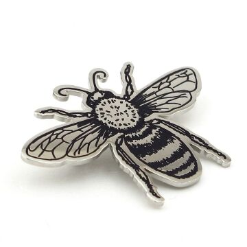 Bal Arısı Çalışkan Bereketli Sembol Paslanmaz Çelik Broş Rozet RZ340