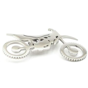 Offroad Motocross Yarış Hız ve Cesaret Sembolü Paslanmaz Çelik Broş Rozet RZ344