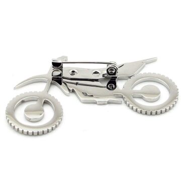 Offroad Motocross Yarış Hız ve Cesaret Sembolü Paslanmaz Çelik Broş Rozet RZ344