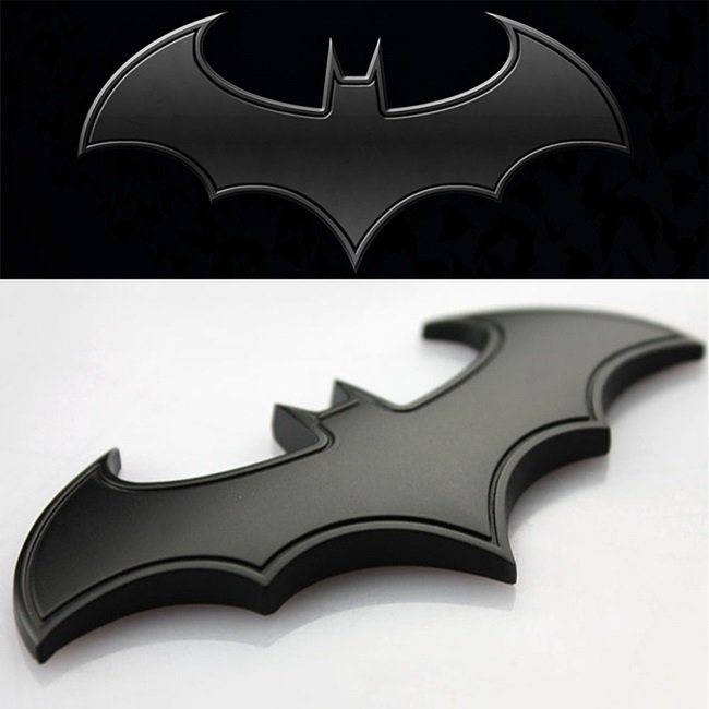 BATMAN DARK KNIGHT SİYAH METAL OTOMOBİL STİCKERI 80mm CS040
