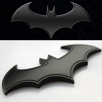 BATMAN DARK KNIGHT SİYAH METAL OTOMOBİL STİCKERI 80mm CS040