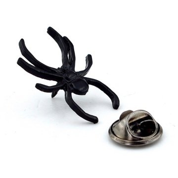 SİYAH ÖRÜMCEK ÇANTA SÜSÜ METAL BROŞ PİN ROZET RZ029