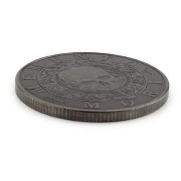 Memento Mori Carpediem Rönesans Ölümü Hatırla Stoa Şans Coin Gri Metal Para CP100