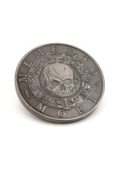 Memento Mori Carpediem Rönesans Ölümü Hatırla Stoa Şans Coin Gri Metal Para CP100