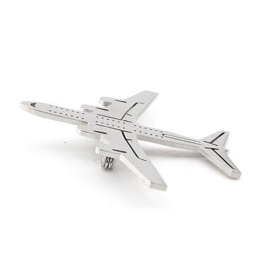 Uçak Havacı Pilot Hostes Hava Yolları Paslanmaz Çelik Rozet Broş Pin RZ451