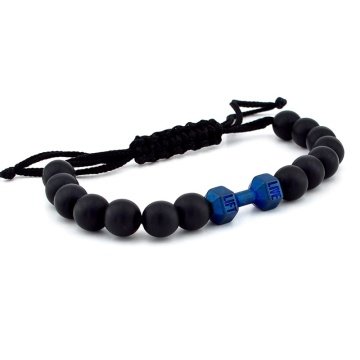 MAT MAVİ HALTER MAT ONİKS DOĞAL TAŞ ERKEK BİLEKLİK J0149