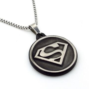 Superman DC Comics Süper Kahraman Çelik Erkek Kolye Zincir Q0696