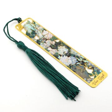 Vincent Van Gogh Kestane Dalları Çiçekler Tablo Metal Ayraç Kitap Ayracı AY030