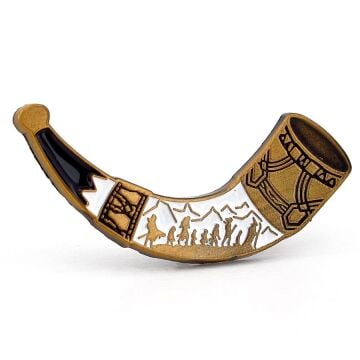 Yüzüklerin Efendisi Yüzük Kardeşiliği Gondor Boynuzu Metal Rozet RX002