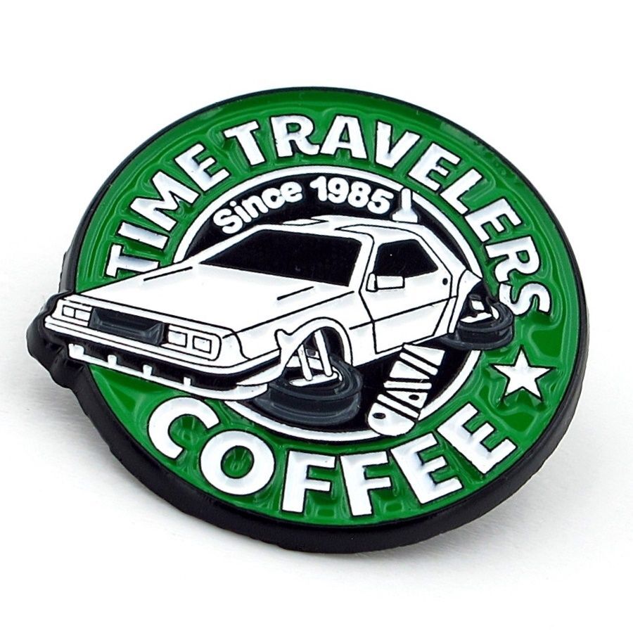 Geleceğe Dönüş DeLorean Since 1985 Coffee Araba Metal Rozet RX006
