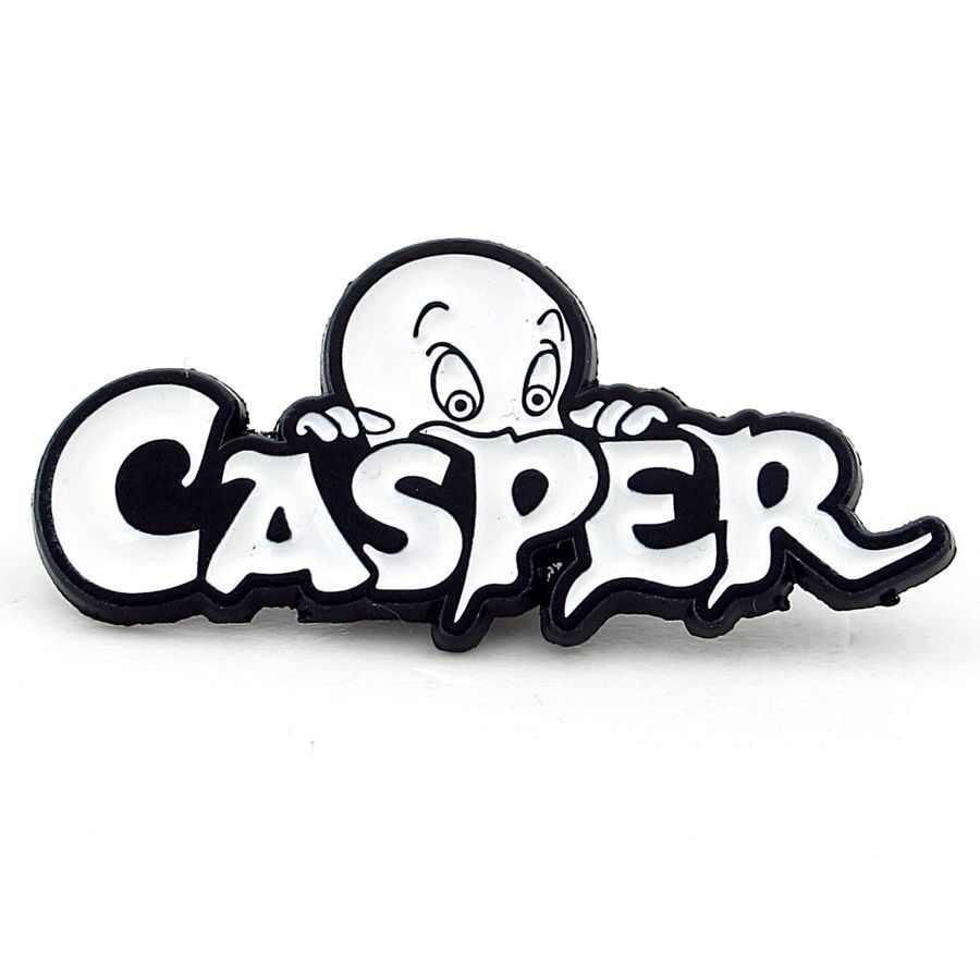 Casper Sevimli Hayalet Metal Yaka Çanta Süsü Rozet Pin RX008
