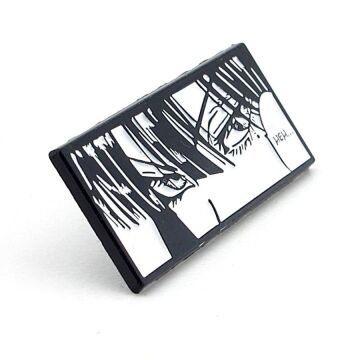 Anime Kızı Gözleri Bakış Metal Yaka Çanta Süsü Rozet Pin RX009