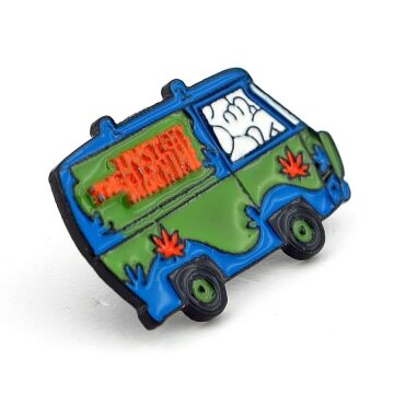 Mini Van Camper Kampçı Minibüsü Renkli Metal Rozet RX012