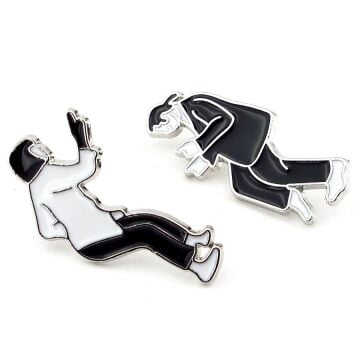 Pulp Fiction Ucuz Roman Travolta Thurman Dans Metal Pin Rozet RX014