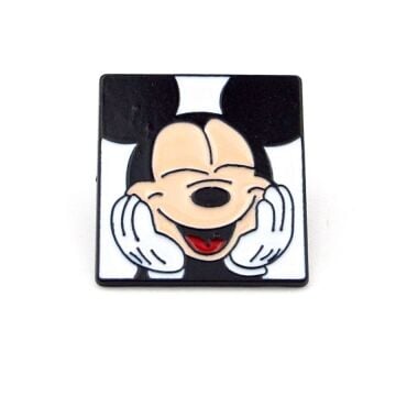 Mickey Mouse Sevimli Fare Gülen Surat Çanta İğnesi Metal Rozet RX022
