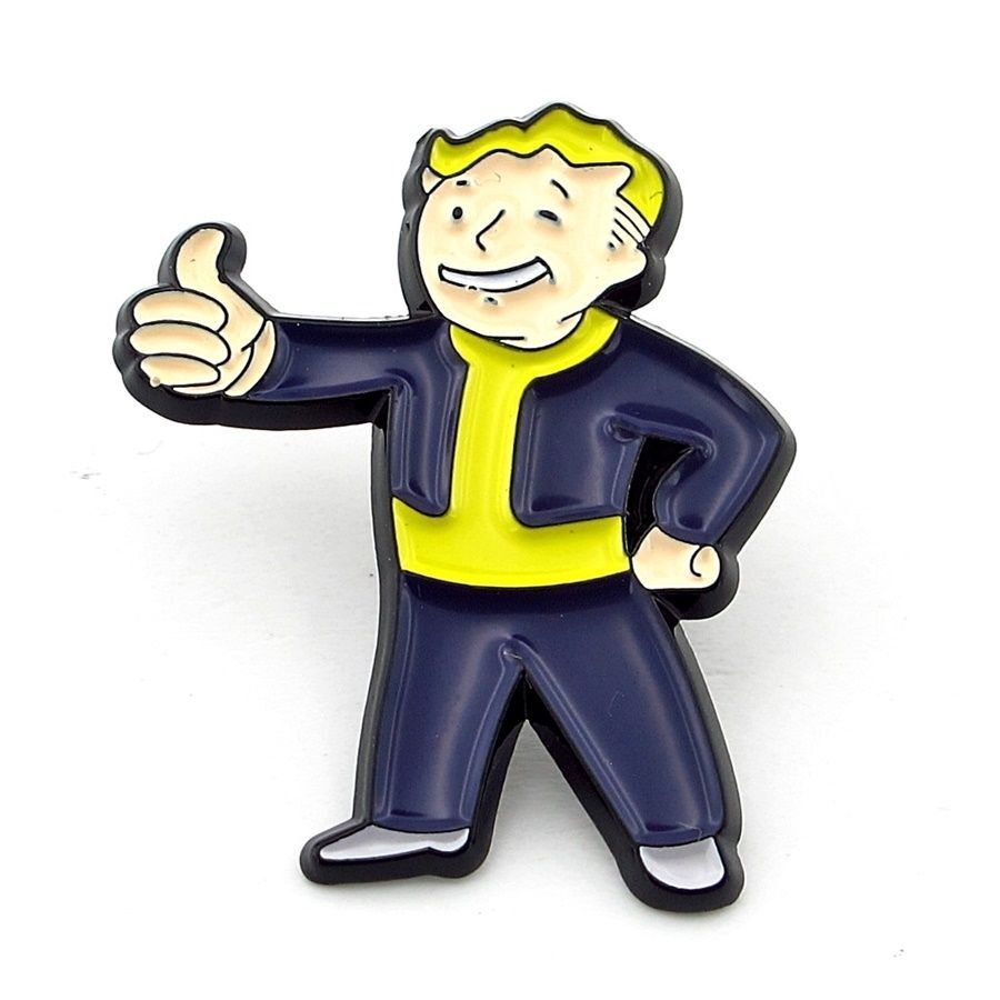 Fallout Pip Boy Her Şey Yolunda Çanta Yaka İğnesi Metal Rozet RX025