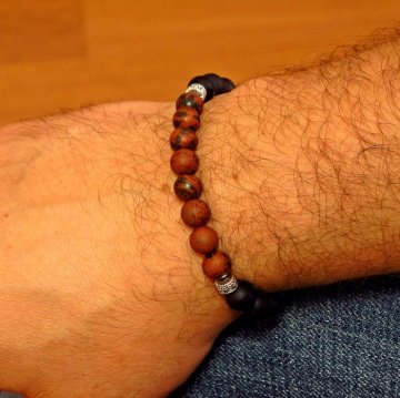 MAT ONİKS MAT JASPER DOĞAL TAŞ BİLEKLİK B771