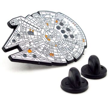 Star Wars Millennium Falcon Uzay Gemisi Yaka Çanta Süsü Metal Rozet RX038