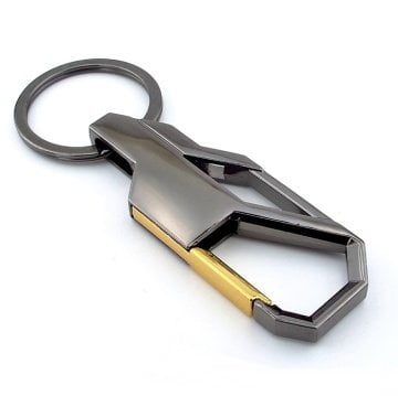 ANTRASİT METAL KANCA HOOK TASARIM METAL ANAHTARLIK KC947