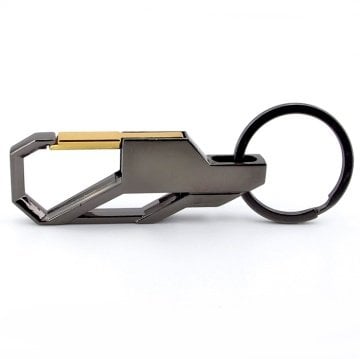 ANTRASİT METAL KANCA HOOK TASARIM METAL ANAHTARLIK KC947