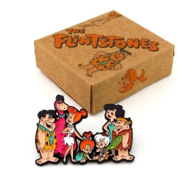 Çakmaktaşlar Flitstones Fred Wilma Barney Betty Yaka Çanta Süsü Metal Rozet RX043