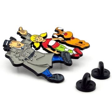 Müfettiş Gadget Inspector Gadget Yaka Çanta Süsü Metal Rozet RX044