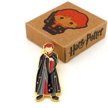 Ron Weasley Harry Potter Büyücü Gryffindor Yaka Çanta Süsü Metal Rozet RX046