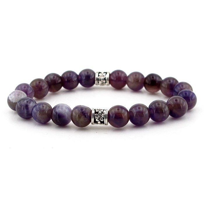 ORJİNAL AMETİST DOĞAL TAŞ BAYAN BİLEKLİK B805