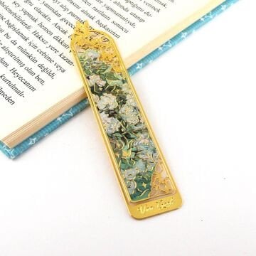 Vincent Van Gogh Kestane Dalları Çiçekler Tablo Metal Ayraç Kitap Ayracı AY063