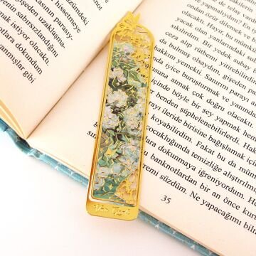 Vincent Van Gogh Kestane Dalları Çiçekler Tablo Metal Ayraç Kitap Ayracı AY063