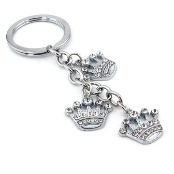 KRALİÇE TACI TAŞLI SALLANTILI METAL ANAHTARLIK KC867