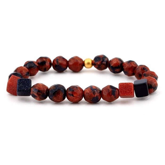 ÇİFT RENK AVENTURİN DOĞALTAŞ BAYAN BİLEKLİK B844