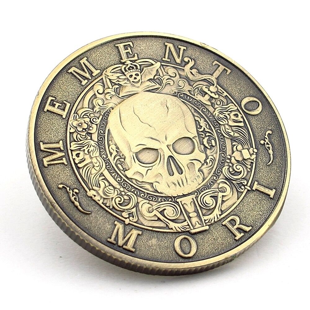 Memento Mori Rönesans Ölümü Hatırla Stoa Şans Coin Metal Para CP060