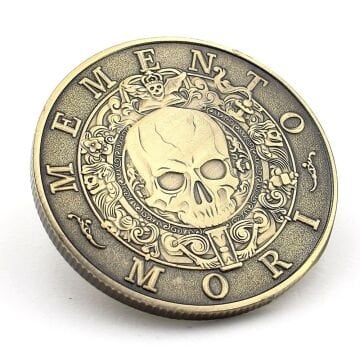 Memento Mori Rönesans Ölümü Hatırla Stoa Şans Coin Metal Para CP060