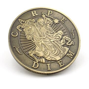 Memento Mori Rönesans Ölümü Hatırla Stoa Şans Coin Metal Para CP060