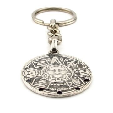 Aztek Güneşi Takvim Maya Güneş Taşı Metal Anahtarlık KC193