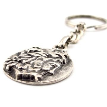 Roma İmparatorluğu İskenderiye Follis Sikke Şeklinde Metal Anahtarlık  KC197