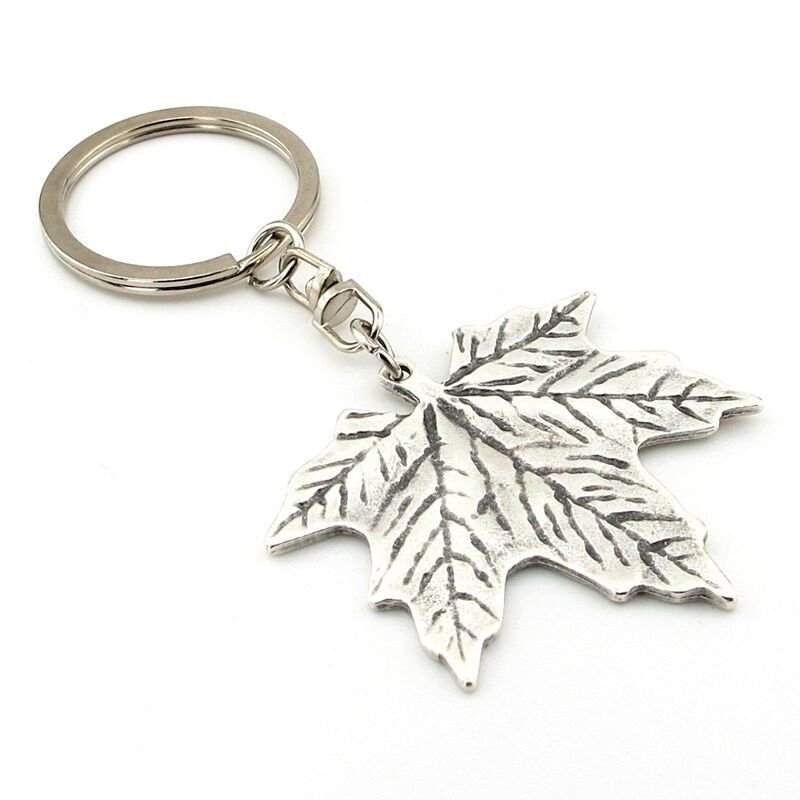 Çınar Ağacı Yaprağı Yaprak Sonbahar İlkbahar Metal Anahtarlık KC202