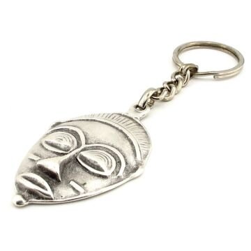 Afrika Kabile Tören Ayin Maskesi Metal Anahtarlık KC207