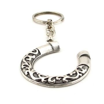 Nal Şeklinde At Talih Şans Antik Metal Anahtarlık KC210