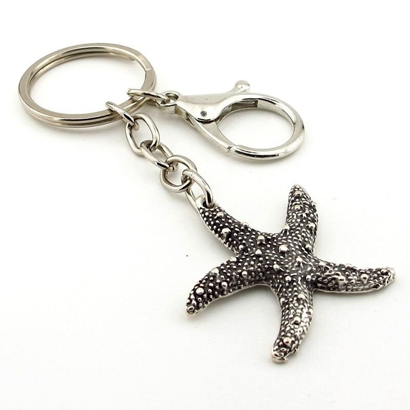 Deniz Yıldızı Okyanus Sahil Plaj Yaz Metal Anahtarlık KC216