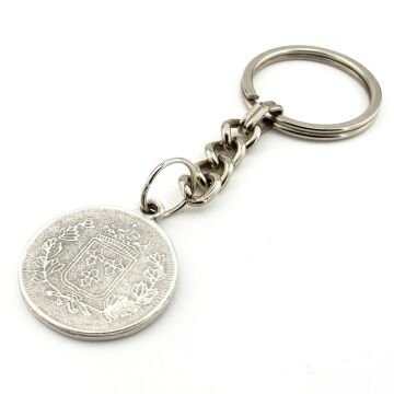 Fransız Coin Sikke Şekilli Francaise Republique Metal Anahtarlık KC217