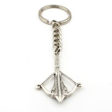 Arbalet Ortaçağ Silahı Ok Yay Şeklinde Metal Anahtarlık KC223