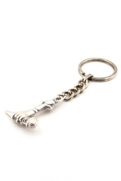 Rap Müzik Mikrofon Tutan El Diss Metal Anahtarlık KC227