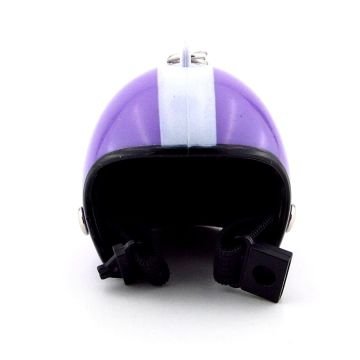 Mor Beyaz Yıldız Scooter Motor Kaskı Şeklinde Anahtarlık KC106