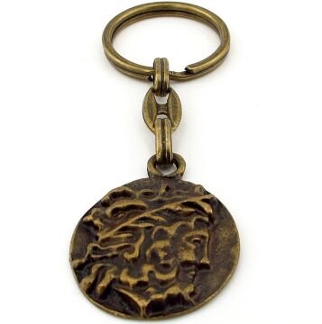 Roma İmparatorluğu İskenderiye Follis Sikke Bronz Metal Anahtarlık  KC250